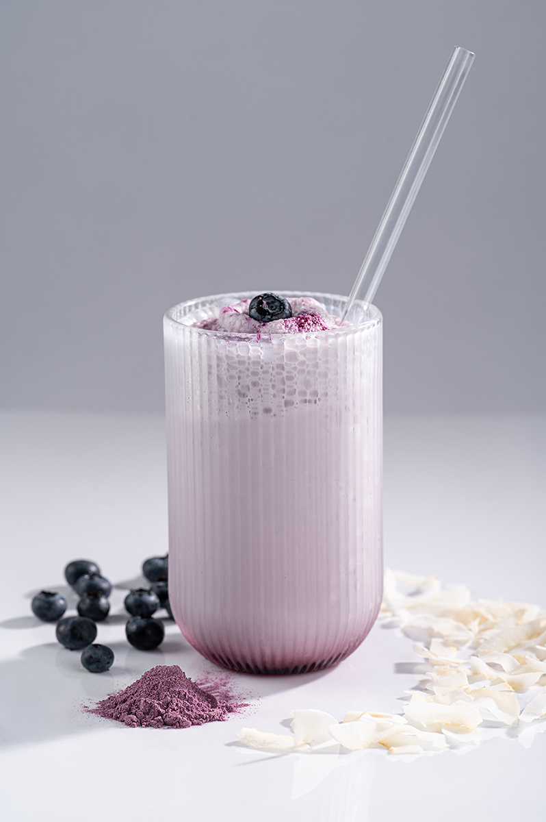 blueberry coconut slushy